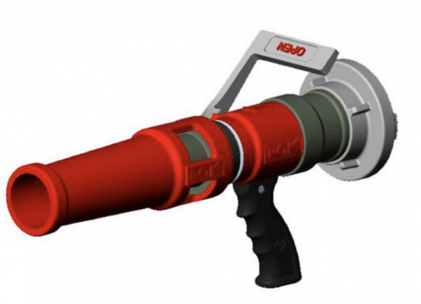 S8 Schwerschaumrohr kurze Ausführung Storz B Feuerwehr THW Strahlrohr kurz